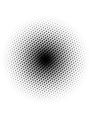 Abstract halftone wave dotted background. Halftone grunge pattern with square. Vector halftone modern pop art twisted texture for poster, cover, business card, postcard, art label layout, sticker.