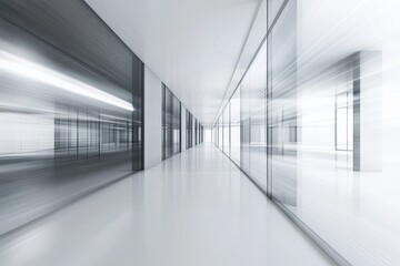 Unfocused background of a hospital hallway and reception clinic