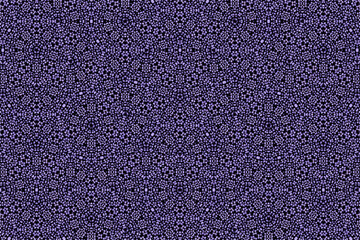 Fototapeta premium A pattern of intricate shapes in shades of purple and black, resembling floral or geometric designs, creates a visually complex texture.