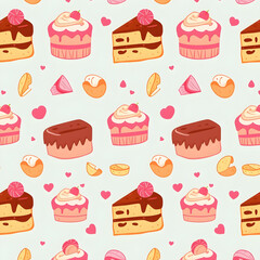Cake pattern background