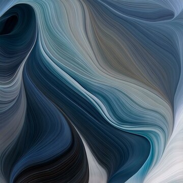 unobtrusive colorful modern curvy waves background illustration with dark slate gray, ash gray and dark gray color