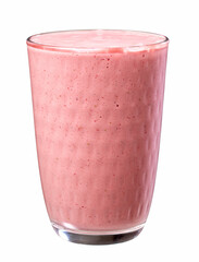 glass of pink smoothie