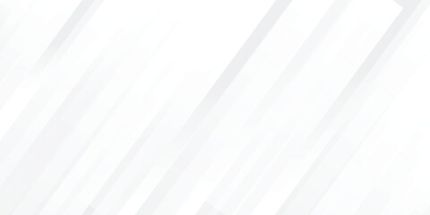 Obraz premium Silver color square pattern on banner with shadow. Abstract white and grey color geometric background with copy space. Abstract white background poster with dynamic. technology network 