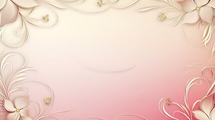 Elegant Pink and Beige Floral Background Design