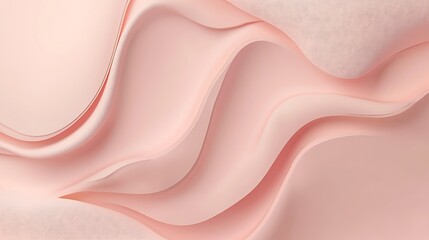 Fototapeta premium Abstract Pink Waves Soft Curves Elegant Design