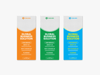 Editable Corporate Roll Up Banner Layout