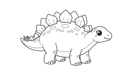 illustration Stegosaurus Dinosaur family
