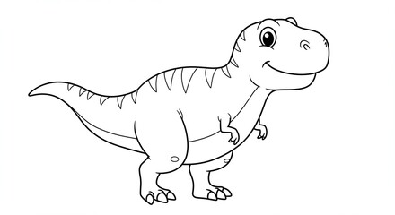 Fototapeta premium illustration Tyrannosaurus Dinosaur family