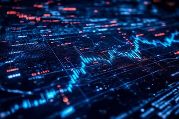 Modern Futuristic Data Network Background