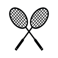 badminton racket isolated on white