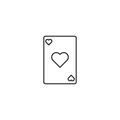 Classic Playing Card Icon for Game Design
