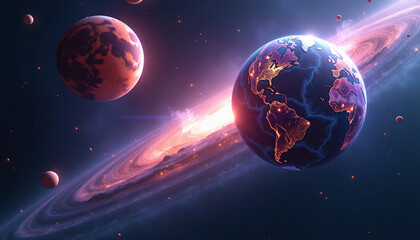 Cosmic Dance of Planets in a Galaxy