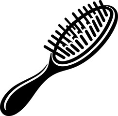 Hair brush icon vector, filled flat sign, solid pictogram isolated on sign, symbol, vector, art