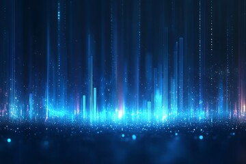 Abstract Futuristic City Lights Background