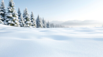 Fototapeta premium winter space of snow