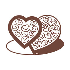 Chocolate day vector color illustration