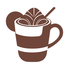 Chocolate day vector color illustration