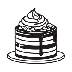 Chocolate day vector silhouette illustration 