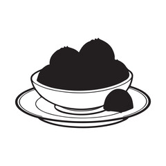 Chocolate day vector silhouette illustration 