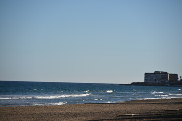 morze fale błękit woda niebo © Miroslaw