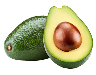 Avocado  isolated on white background, cutout 