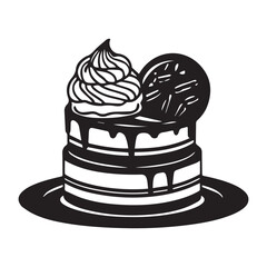 Chocolate day vector silhouette illustration 