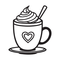 Chocolate day vector silhouette illustration 