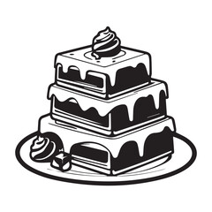 Chocolate day vector silhouette illustration 