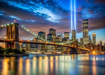 Fototapeta premium city bridge at night