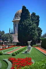 Haifa, Israel. The Bahai Gardens on Mount Carmel. The most visited tourist attraction in Israel.