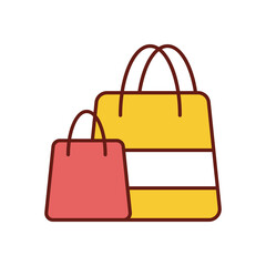 Shopping Bags icon vector