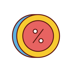 Percentage Symbols icon vector