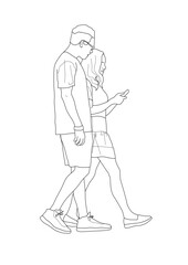 couple walking