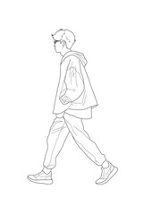 man walking