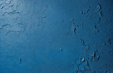 Obraz premium textured blue painted wall background with artistic brush strokes
