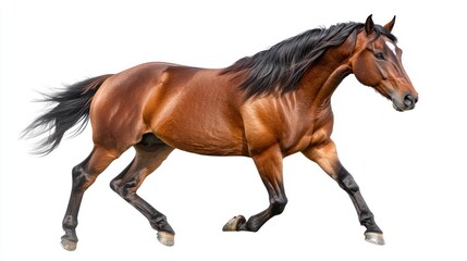 Obraz premium Running horse in nature animal photography outdoor environment dynamic viewpoint equine concept