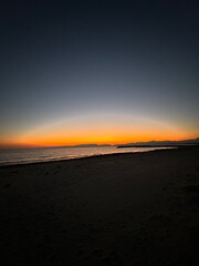 sunset on the beach