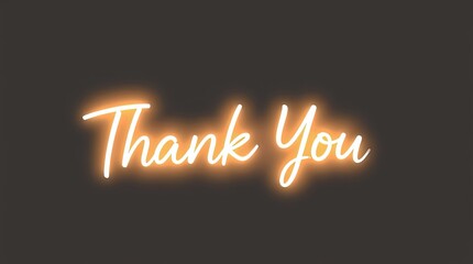 A bright and inviting thank you message highlighted in glowing letters emphasizes gratitude for contributions and support during a day dedicated to appreciation