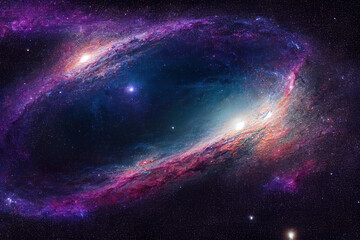 Fototapeta premium Awe-Inspiring Galaxy in the Vast Universe