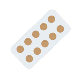 pills isolated on white