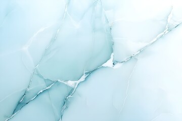 Fototapeta premium A minimalist abstract design of a light blue marble surface with subtle white veins, creating a calm and sophisticated aesthetic. The smooth texture and soft color palette evoke a sense of calm, natur