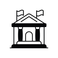 Courthouse vector icon