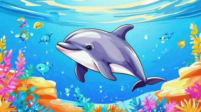 dolphin in the water