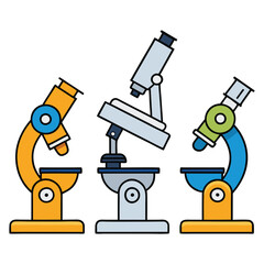 microscope vector illustration.