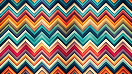 Modern Geometric Chevron Pattern with Triangles, Hexagons, and Diamonds for Abstract Art and Contemporary Designs