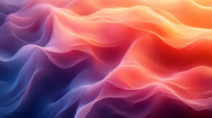 Fototapeta premium Abstract Colorful Waves: A Digital Art Piece