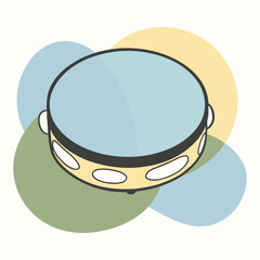 tambourine vector illustration