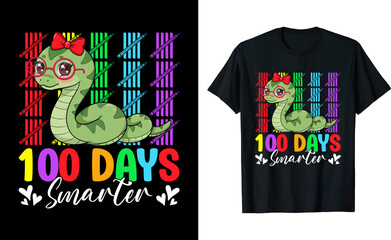 Snack 100 Days Smarter Vector T-shirt Design