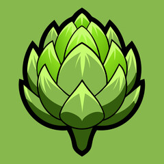 green lotus flower