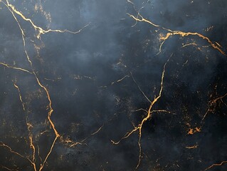 Fototapeta premium marble texture in black with bold gold streaks 